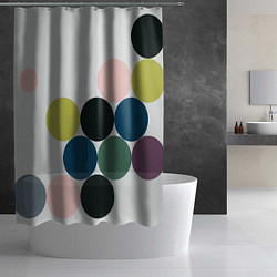 Шторка для душа Кластер чил - абстракция, цвет: 3D-принт — фото 2