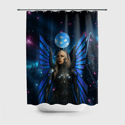 Шторка для душа Космическая Леди Гага, цвет: 3D-принт