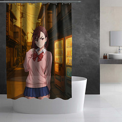 Шторка для душа Недовольная Сиратори Айра, цвет: 3D-принт — фото 2