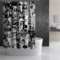 Шторка для душа Doom anime black, цвет: 3D-принт — фото 2