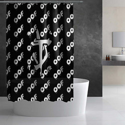 Шторка для душа Doom off black, цвет: 3D-принт — фото 2