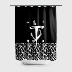 Шторка для душа Doom геометрия линии, цвет: 3D-принт