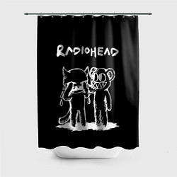 Шторка для душа Radiohead bear and minotaur, цвет: 3D-принт