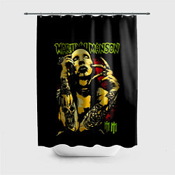 Шторка для душа Marilyn Manson tattoo, цвет: 3D-принт
