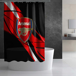 Шторка для душа Arsenal абстракция полосы, цвет: 3D-принт — фото 2