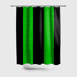 Шторка для душа Color background black green, цвет: 3D-принт