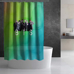 Шторка для душа BTS kpop, цвет: 3D-принт — фото 2
