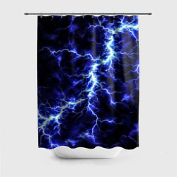Шторка для душа Мощнейший разряд молнии, цвет: 3D-принт