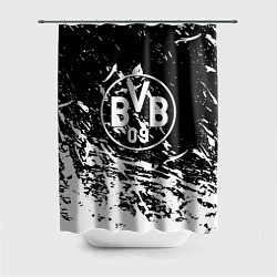 Шторка для душа Borussia белые краски, цвет: 3D-принт