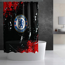 Шторка для душа Chelsea брызги красок текстура, цвет: 3D-принт — фото 2