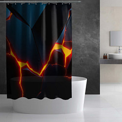 Шторка для душа Plate split, цвет: 3D-принт — фото 2