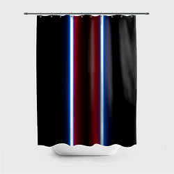 Шторка для душа Color white blue red neon, цвет: 3D-принт