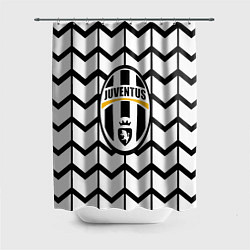Шторка для душа Ювентус полосы линии, цвет: 3D-принт