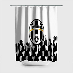 Шторка для душа Ювентус краски люди текстура, цвет: 3D-принт
