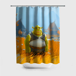 Шторка для душа Шрек в поле, цвет: 3D-принт