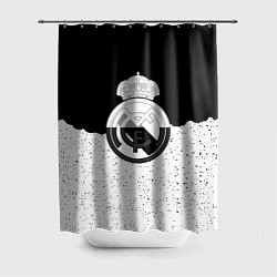 Шторка для душа Реал Мадрид лого ночь текстура, цвет: 3D-принт