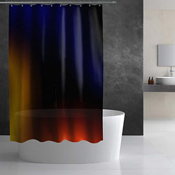 Шторка для душа Color black red blue, цвет: 3D-принт — фото 2