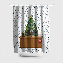 Шторка для душа Я устал я ухожу - новогодний мем 2026, цвет: 3D-принт