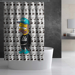 Шторка для душа Bart Just Us, цвет: 3D-принт — фото 2