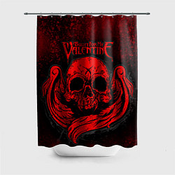 Шторка для душа BFMV: Red Skull, цвет: 3D-принт