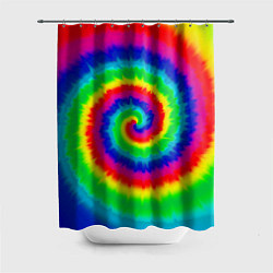 Шторка для душа Tie dye, цвет: 3D-принт