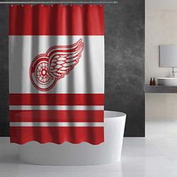 Шторка для душа Detroit Red Wings, цвет: 3D-принт — фото 2