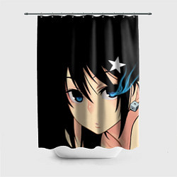 Шторка для душа Black Rock Shooter - глаза Мато Курои, цвет: 3D-принт