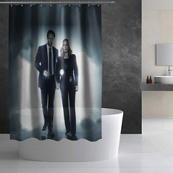 Шторка для душа Малдер и Скалли, цвет: 3D-принт — фото 2