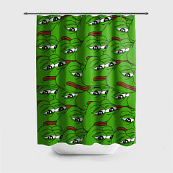 Шторка для душа Sad frogs, цвет: 3D-принт