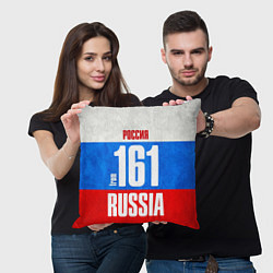 Подушка квадратная Russia: from 161, цвет: 3D-принт — фото 2