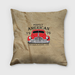 Подушка квадратная American retro auto, цвет: 3D-принт