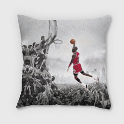 Подушка квадратная Michael Jordan NBA, цвет: 3D-принт