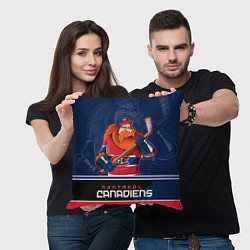 Подушка квадратная Montreal Canadiens, цвет: 3D-принт — фото 2