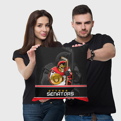 Подушка квадратная Ottawa Senators / 3D-принт – фото 3