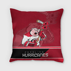 Подушка квадратная Carolina Hurricanes, цвет: 3D-принт