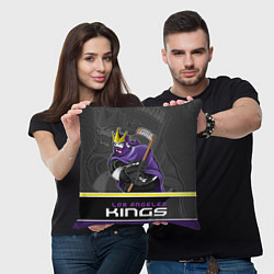 Подушка квадратная Los Angeles Kings, цвет: 3D-принт — фото 2