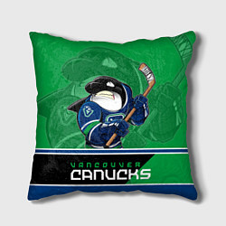 Подушка квадратная Vancouver Canucks цвета 3D-принт — фото 1