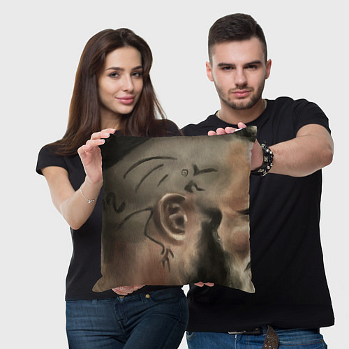 Подушка квадратная Ragnar Lodbrock / 3D-принт – фото 3