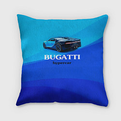 Подушка квадратная Bugatti hypercar, цвет: 3D-принт