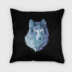 Подушка квадратная Седой волк, цвет: 3D-принт