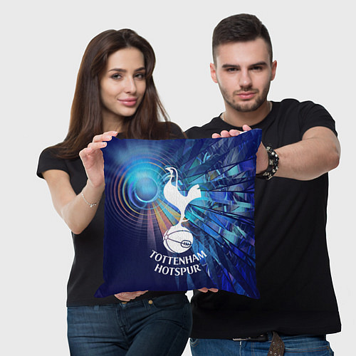 Подушка квадратная Tottenham Hotspur - football club / 3D-принт – фото 3