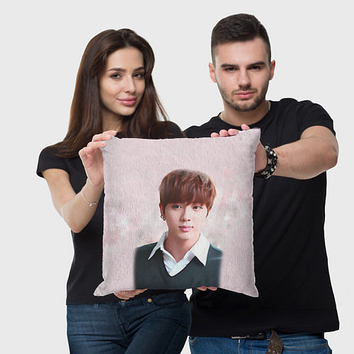 Подушка квадратная Kim SeokJin / 3D-принт – фото 3
