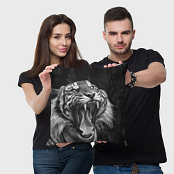 Подушка квадратная Гнев тигра, цвет: 3D-принт — фото 2
