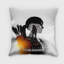 Подушка квадратная Rise of the Tomb Raider 1, цвет: 3D-принт