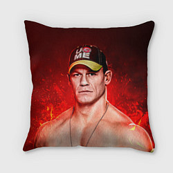 Подушка квадратная John Cena: Flame, цвет: 3D-принт