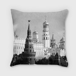 Подушка квадратная Москва: Кремль, цвет: 3D-принт
