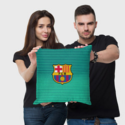 Подушка квадратная Барселона, цвет: 3D-принт — фото 2