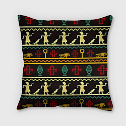 Подушка квадратная Египетский узор, цвет: 3D-принт