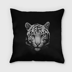 Подушка квадратная Серый тигр, цвет: 3D-принт