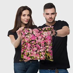 Подушка квадратная Розовый рай, цвет: 3D-принт — фото 2